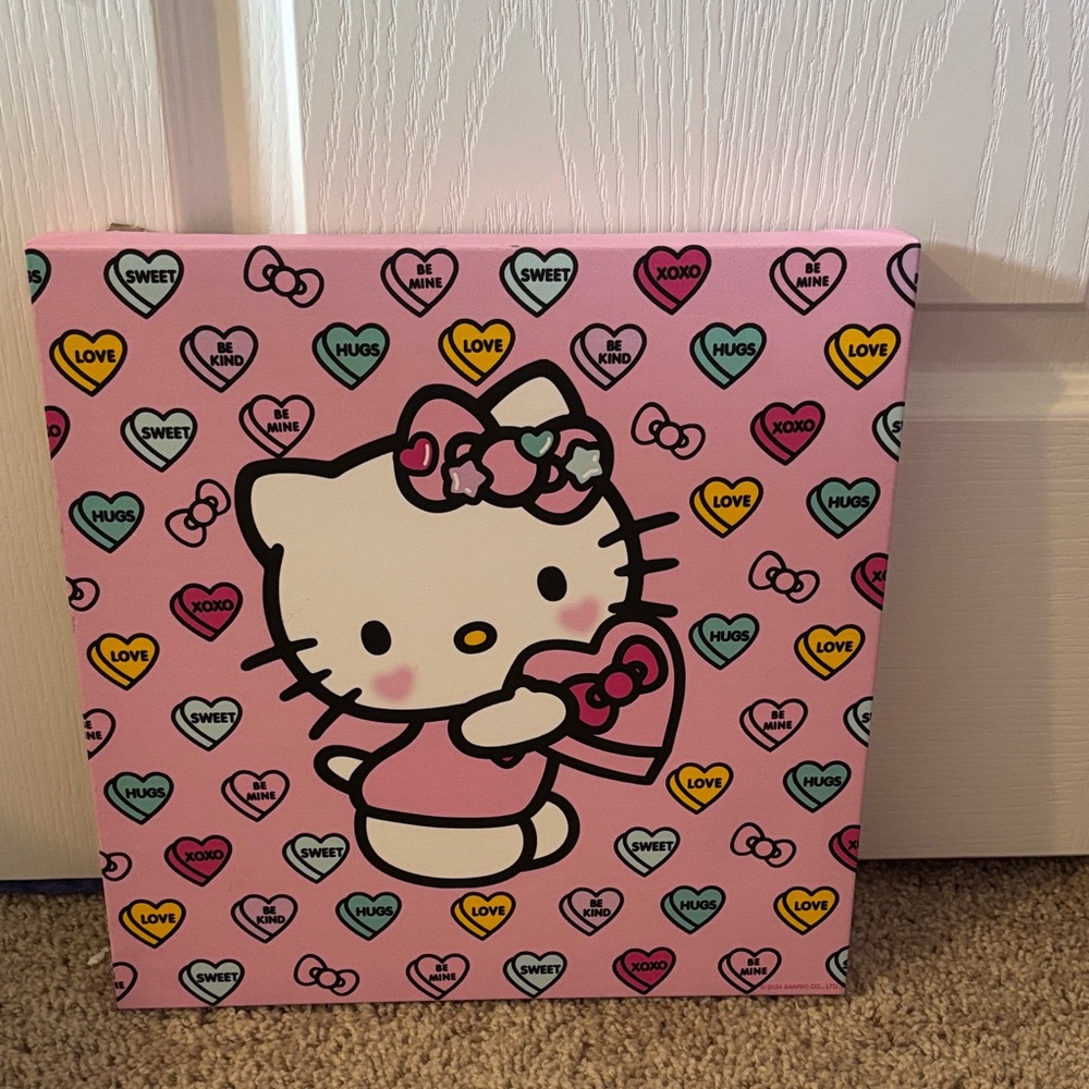 Hello Kitty Pink Canvas Art